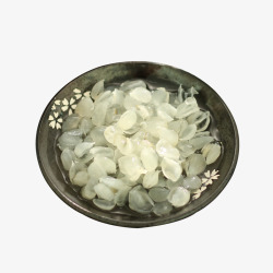 雪莲子皂角米食材高清图片