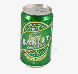 青稞啤酒西藏青稞啤酒绿罐高清图片