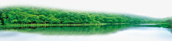 中国风青山绿水绿色山水透明高清图片