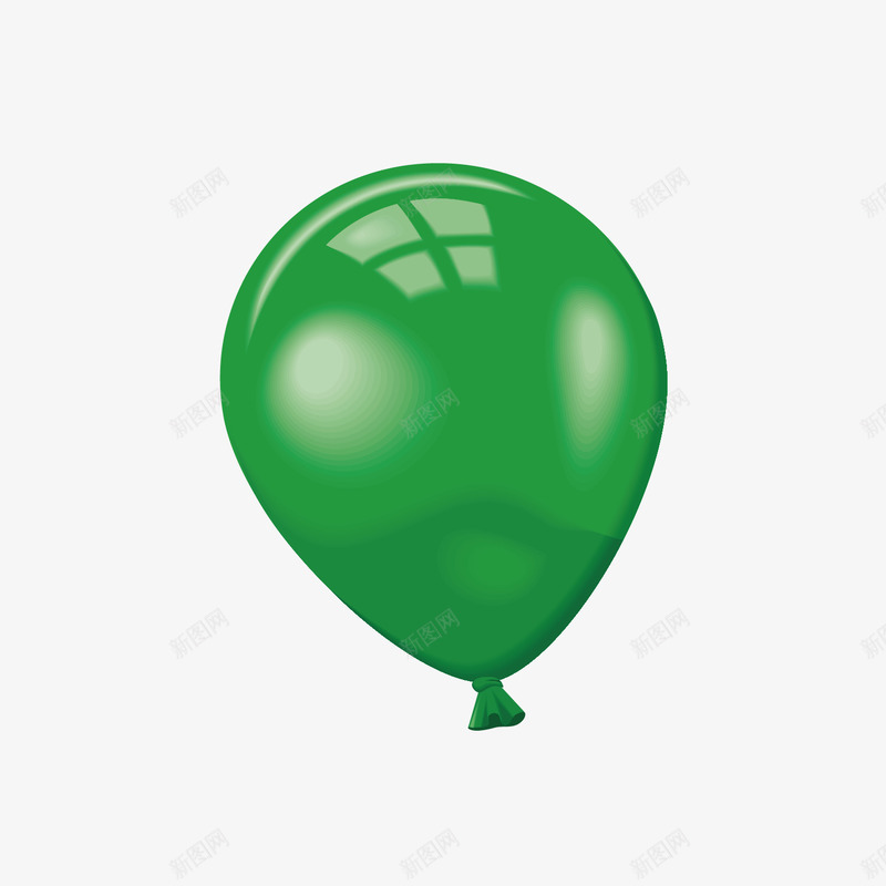 绿色立体气球png免抠素材_新图网 https://ixintu.com DM单元素 五一 元宵节 元旦 六一 国庆 圣诞 绿色气球 节日