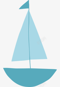帆船简图素材