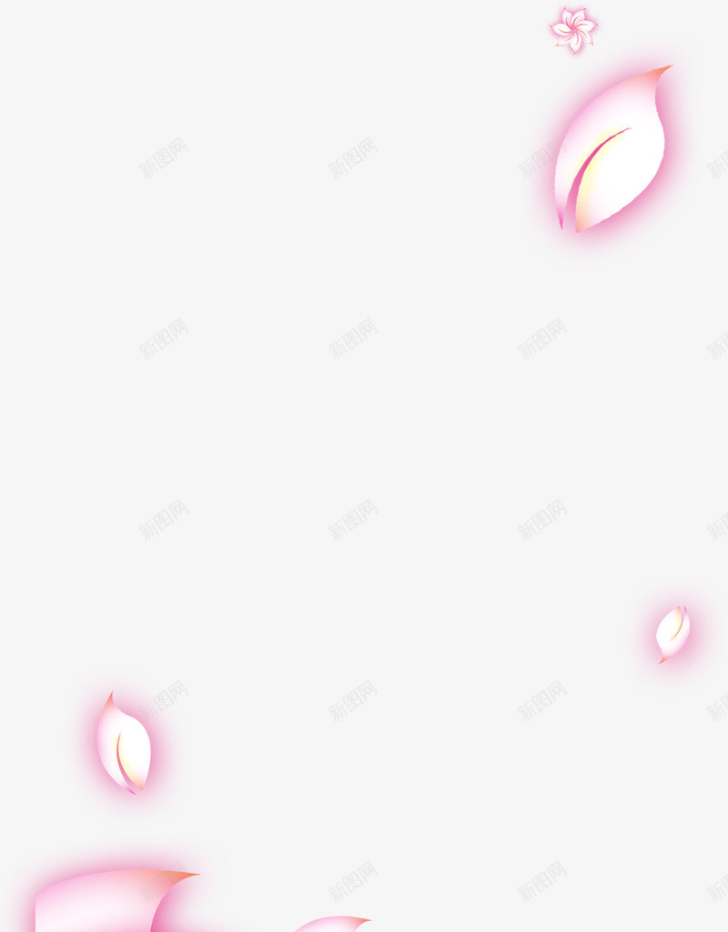 粉色花朵闪光树叶海报png免抠素材_新图网 https://ixintu.com 树叶 海报 粉色 花朵 闪光