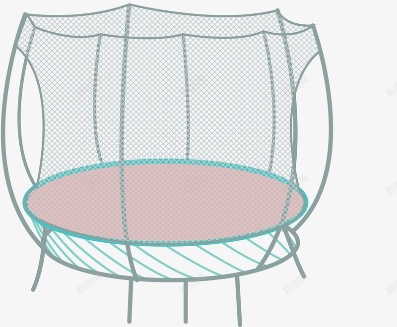 儿童乐园蹦床图标矢量图ai_新图网 https://ixintu.com 体育运动 体育项目 儿童乐园 图标icon 弹跳床 游乐园 矢量图 蹦床 蹦蹦床
