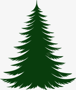 圣诞绿绿色松树高清图片