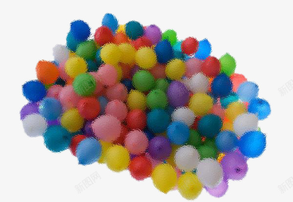 一堆气球png免抠素材_新图网 https://ixintu.com 彩色气球 气球素材