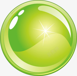 球绿3D圆球高清图片