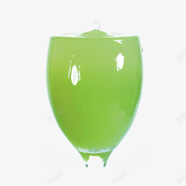 红酒杯内的绿色的果汁png免抠素材_新图网 https://ixintu.com 果汁 红酒杯内 绿色的