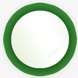 绿色圆环3D文字底素材