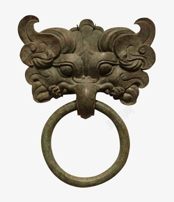 古代门把素材中国风文化狮头门把手高清图片