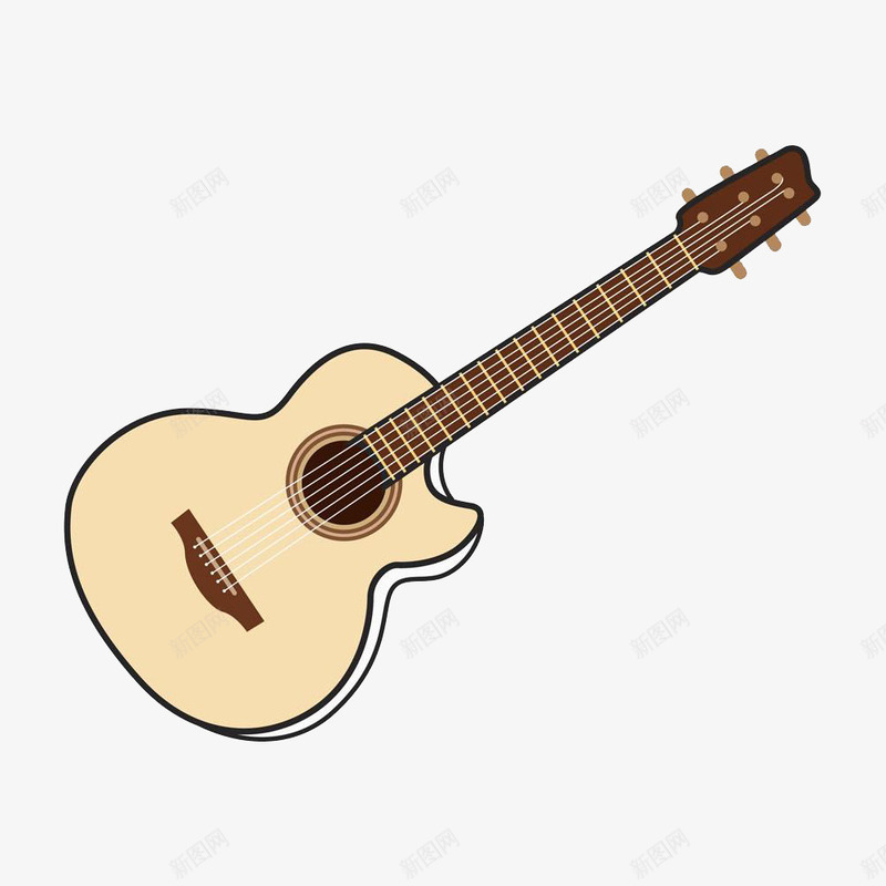 卡通吉他png免抠素材_新图网 https://ixintu.com png 乐器 卡通 吉他 素材