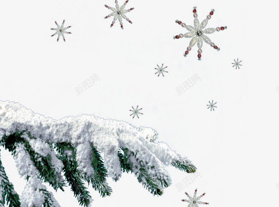 下雪了的png免抠素材_新图网 https://ixintu.com 元旦积雪 图片雪花 圣诞后的雪花 松树上的雪花 枝头积雪 洁白的雪花 漂亮的雪花
