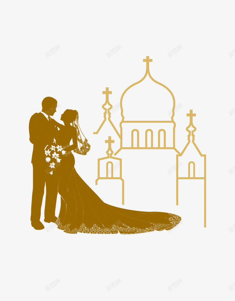 结婚城堡婚礼psd免抠素材_新图网 https://ixintu.com 城堡 婚礼 结婚