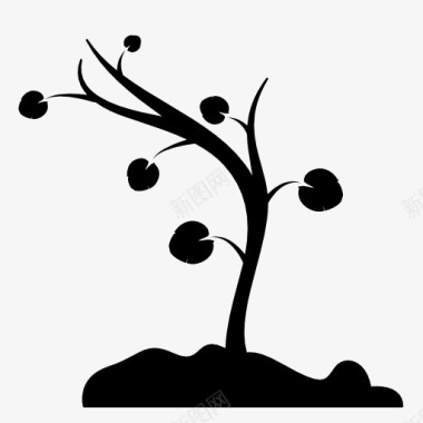 茁壮成长的树icon图标图标