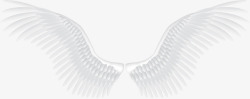 梦幻羽翼白色天使翅膀高清图片