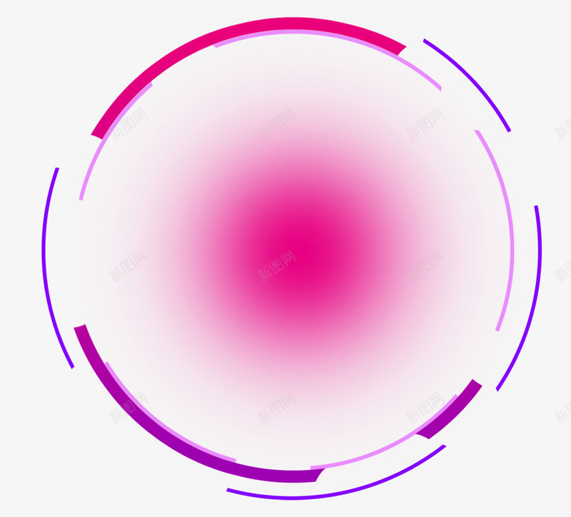 科技圆圈png免抠素材_新图网 https://ixintu.com 双十一 圆形圈 大圈套小 淘宝京东 科技范 粉红色 装饰背景