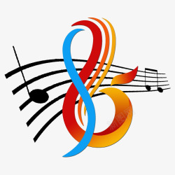 艺术节logo音乐艺术节五线谱标志图标高清图片