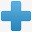 蓝色的十字符号icon图标图标