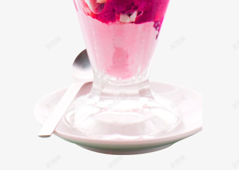 草莓冰激凌装饰图案png免抠素材_新图网 https://ixintu.com 免抠PNG 冰淇淋雪糕 冰激凌 草莓 装饰图案