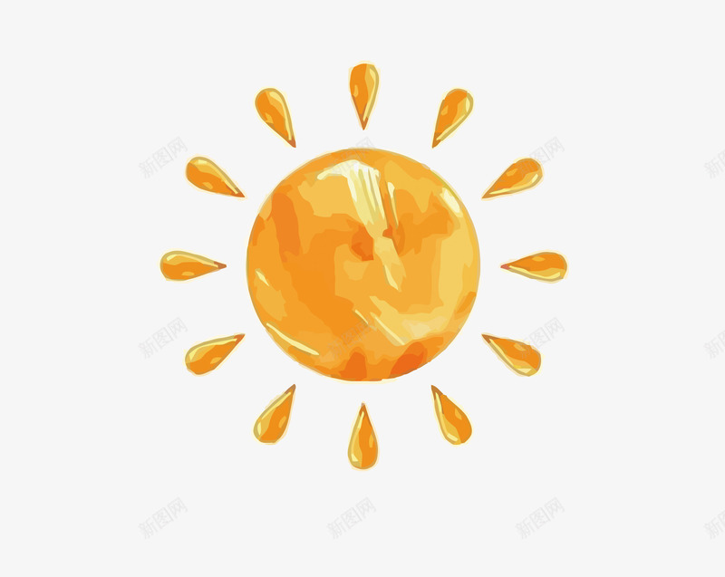 太阳矢量图eps免抠素材_新图网 https://ixintu.com PNG图片 PNG图片素材 PNG素材 PNG素材免费下载 太阳 彩绘 手绘 橙色 水彩 温暖 阳光 矢量图