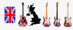 伦敦特色英国特色吉他高清图片