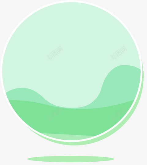 绿色圆球装饰背景图标png_新图网 https://ixintu.com 圆球 绿色 背景 装饰