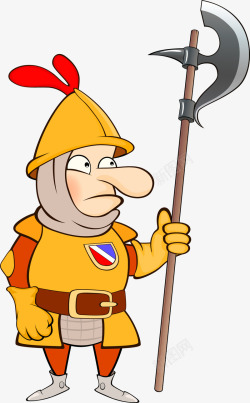 骑士兵卡通可爱表情骑士角色高清图片