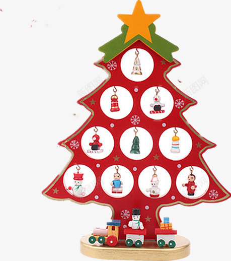 圣诞复古摆件png免抠素材_新图网 https://ixintu.com 产品实物 创意 小巧 木质