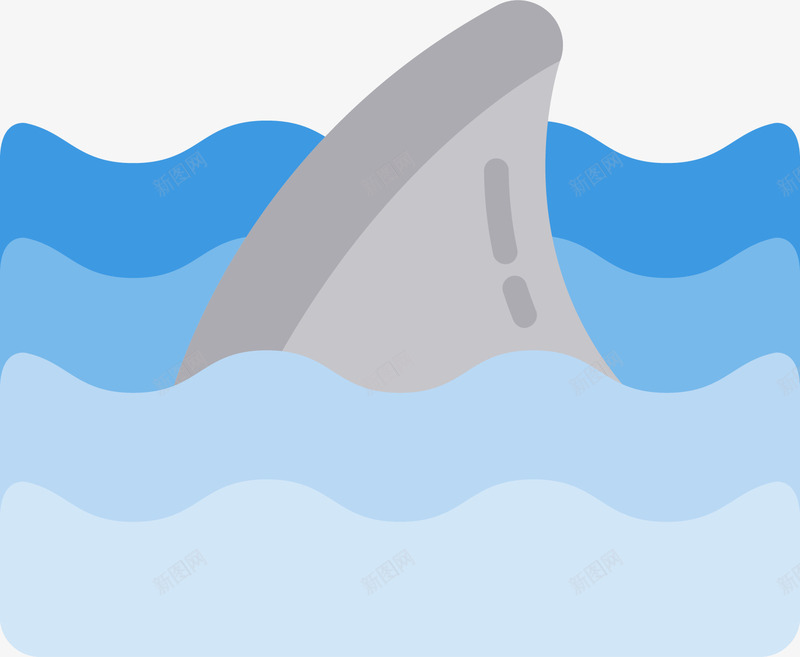 危险鲨鱼海域矢量图图标eps_新图网 https://ixintu.com 卡通 危险 图标icon 大海 海域 海洋 海洋动物 鲨鱼 鲨鱼鳍 矢量图
