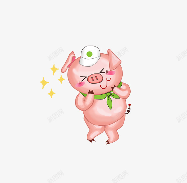 日韩可爱小猪png免抠素材_新图网 https://ixintu.com 动物 卡通动画 手账贴图 表情包