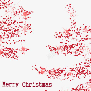 圣诞节背景装饰png免抠素材_新图网 https://ixintu.com 圆点圣诞树 红色 节日素材
