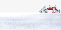 圣诞节LOGO设计圣诞节雪地底部装饰图标高清图片