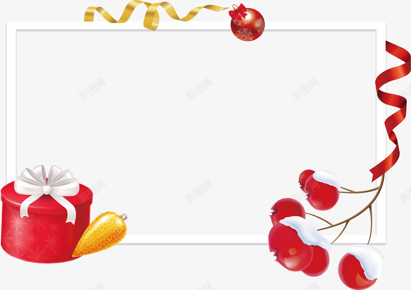 彩色丝带礼盒节日边框png免抠素材_新图网 https://ixintu.com 丝带 丝带边框 圣诞礼物 圣诞节 圣诞边框 矢量png