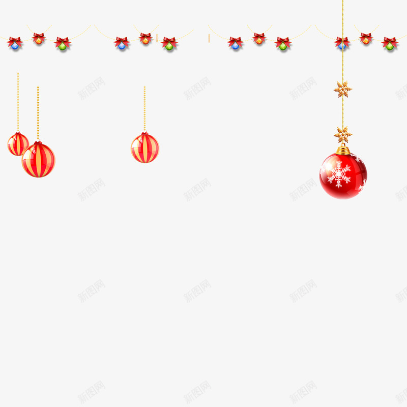 红色圆球节日图标png_新图网 https://ixintu.com 喜庆 图标 圆球 圣诞 挂件 活动 红色 节日