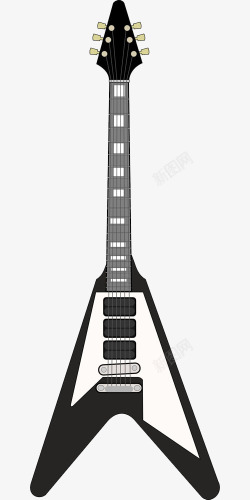 黑色电吉他素材