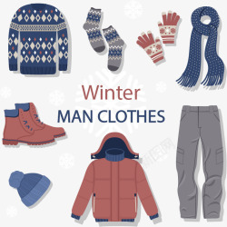 蓝色毛衣男式冬季服饰高清图片