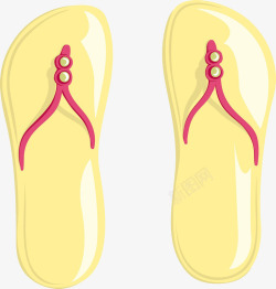 家居舒服的棉麻拖鞋清凉一夏高清图片