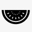 watermelon西瓜一块黑色的freemobileiconkit图标高清图片