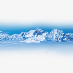 布斯白雪皑皑的阿尔卑斯山矢量图高清图片
