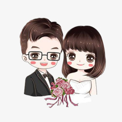 结婚合照素材