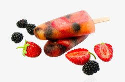 自制冰棒自制的水果冰棒高清图片