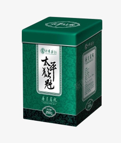 太平猴魁包装标签绿色茶叶盒高清图片
