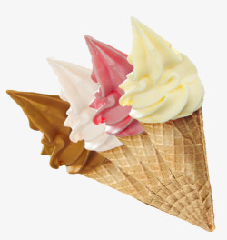 彩色的冰激凌雪糕甜筒高清图片