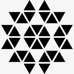 形状点缀多边形的装饰图标高清图片