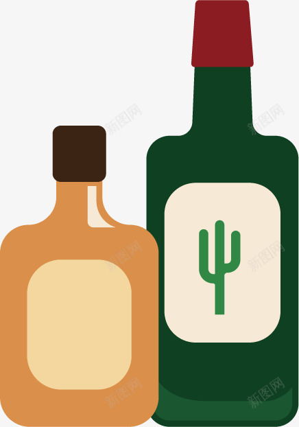 墨西哥酒类png免抠素材_新图网 https://ixintu.com 仙人掌 墨西哥 文化 神殿 辣椒 酒 面具