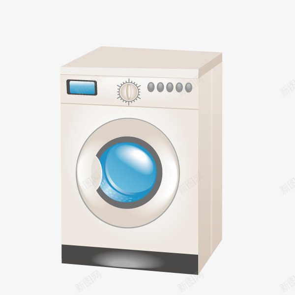 家居用品洗衣机矢量图ai免抠素材_新图网 https://ixintu.com 家居用品 洗衣机 矢量图