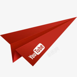 红飞机折纸纸飞机红社会化媒体视频Yo高清图片