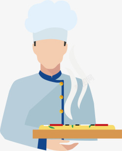 做糕点做糕点的厨司矢量图高清图片