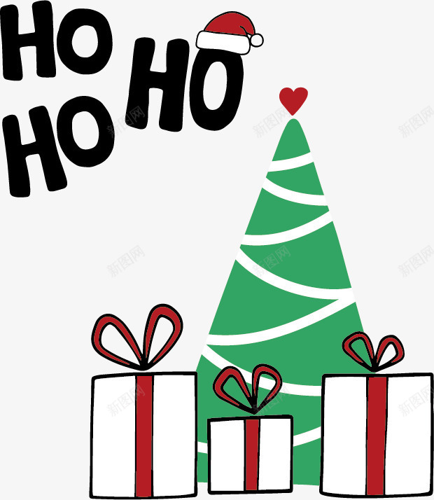 卡通圣诞树卡片背景png免抠素材_新图网 https://ixintu.com 卡片 卡通 可爱 圣诞 圣诞帽 圣诞树 圣诞节 扁平 礼物盒 简约 背景 节日