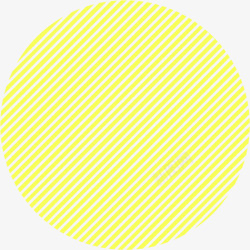 黄色条纹圆形图案素材