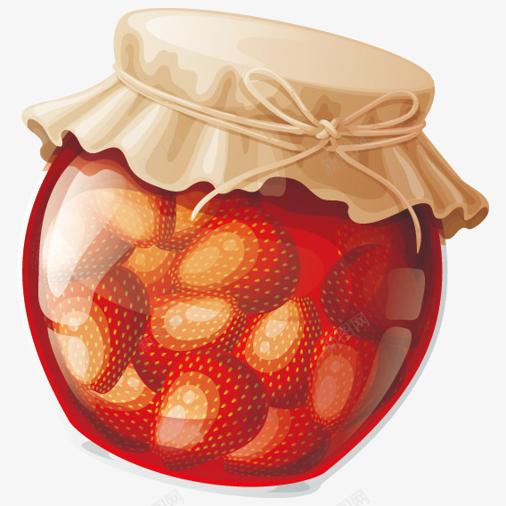 草莓果酱png免抠素材_新图网 https://ixintu.com 水果 罐头 草莓味 酸酸甜甜
